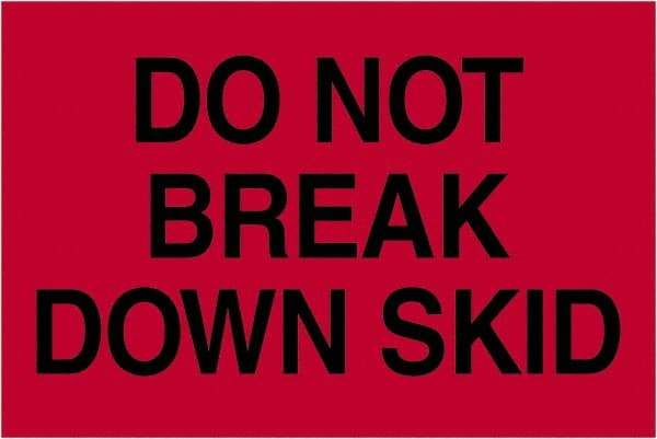 Tape Logic - 3" Long, Fluorescent Red Paper Shipping Label - For Multi-Use - Industrial Tool & Supply