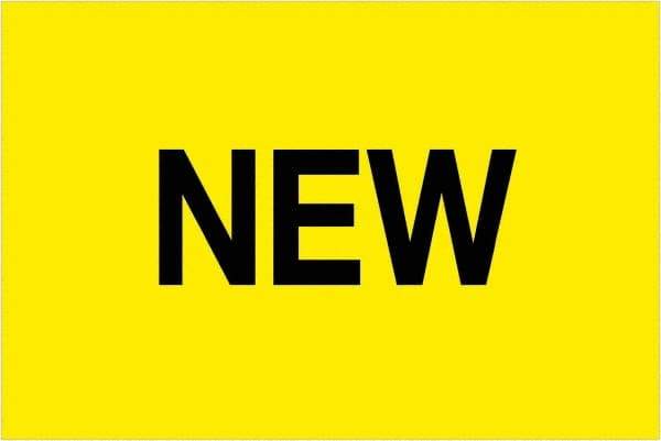 Tape Logic - 3" Long, Fluorescent Yellow Paper Inventory Labels - For Multi-Use - Industrial Tool & Supply