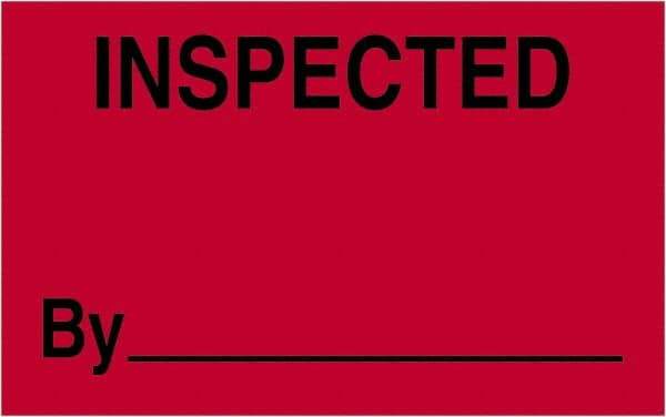 Tape Logic - 2" Long, Fluorescent Red Paper Shipping Label - For Multi-Use - Industrial Tool & Supply