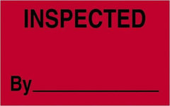 Tape Logic - 2" Long, Fluorescent Red Paper Shipping Label - For Multi-Use - Industrial Tool & Supply