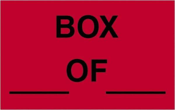 Tape Logic - 2" Long, Fluorescent Red Paper Shipping Label - For Multi-Use - Industrial Tool & Supply