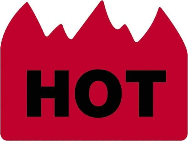 Tape Logic - 2" Long, Red/Black Paper Shipping Label - For Multi-Use - Industrial Tool & Supply