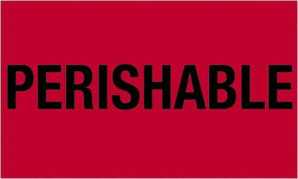 Tape Logic - 5" Long, Fluorescent Red Paper Shipping Label - For Multi-Use - Industrial Tool & Supply