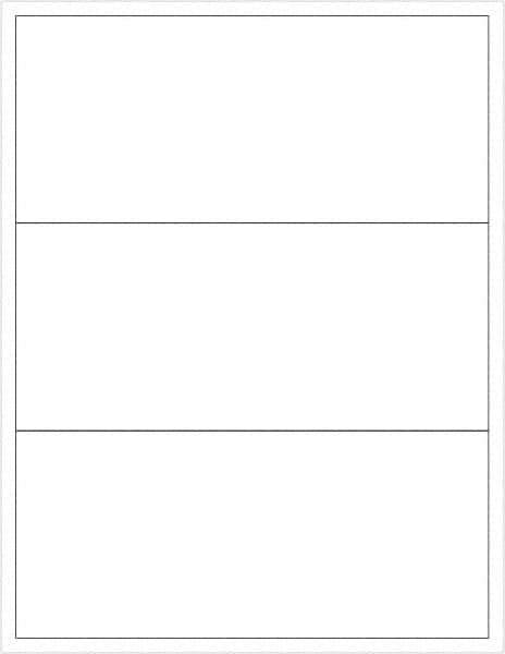 Tape Logic - 3-1/2" Long, White Paper Laser Label - For Laser Printers - Industrial Tool & Supply