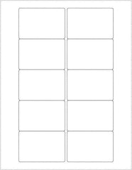 Tape Logic - 3" Long, White Paper Laser Label - For Laser Printers - Industrial Tool & Supply