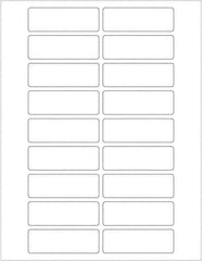 Tape Logic - 3" Long, White Paper Laser Label - For Laser Printers - Industrial Tool & Supply