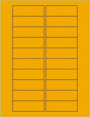 Tape Logic - 3" Long, Fluorescent Orange Paper Laser Label - For Laser Printers - Industrial Tool & Supply