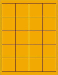 Tape Logic - 2" Long, Fluorescent Orange Paper Laser Label - For Laser Printers - Industrial Tool & Supply