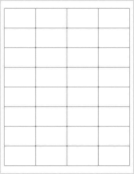 Tape Logic - 2" Long, White Paper Laser Label - For Laser Printers - Industrial Tool & Supply