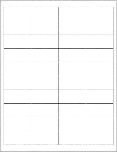 Tape Logic - 2" Long, White Paper Laser Label - For Laser Printers - Industrial Tool & Supply