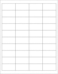 Tape Logic - 2" Long, White Paper Laser Label - For Laser Printers - Industrial Tool & Supply