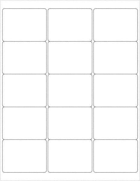 Tape Logic - 2-11/16" Long, White Paper Laser Label - For Laser Printers - Industrial Tool & Supply