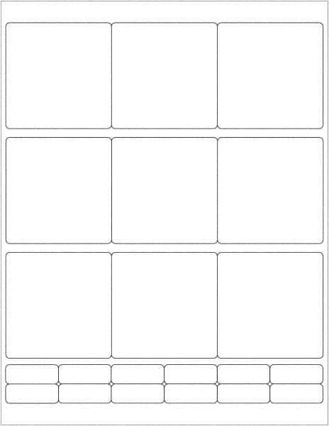 Tape Logic - 2-3/4" Long, Gloss White Paper Laser Label - For Laser Printers - Industrial Tool & Supply