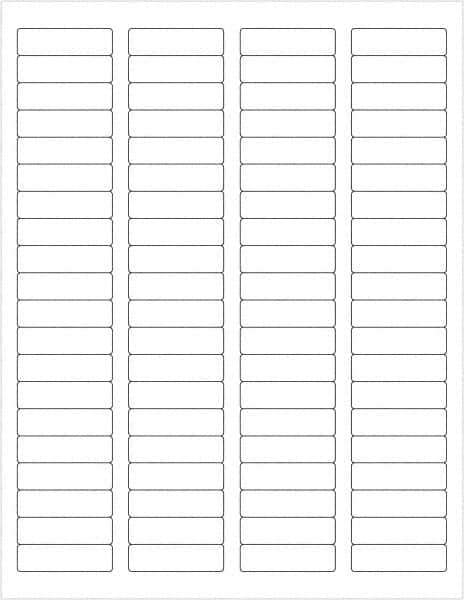 Tape Logic - 1-3/4" Long, White Polyester Laser Label - For Laser Printers - Industrial Tool & Supply