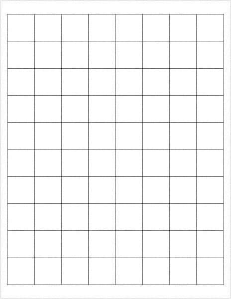 Tape Logic - 1" Long, White Paper Laser Label - For Laser Printers - Industrial Tool & Supply