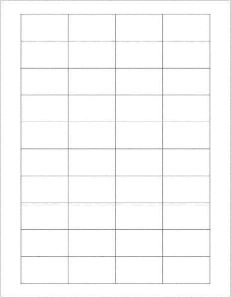 Tape Logic - 1-3/4" Long, White Paper Laser Label - For Laser Printers - Industrial Tool & Supply