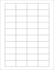 Tape Logic - 1-3/4" Long, White Paper Laser Label - For Laser Printers - Industrial Tool & Supply