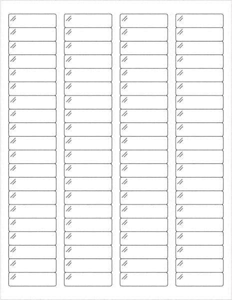 Tape Logic - 1-3/4" Long, Clear Polyester Laser Label - For Laser Printers - Industrial Tool & Supply