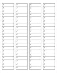 Tape Logic - 1-3/4" Long, Clear Polyester Laser Label - For Laser Printers - Industrial Tool & Supply