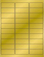 Tape Logic - 2-5/8" Long, Gold Paper Laser Label - For Laser Printers - Industrial Tool & Supply