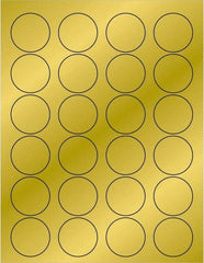 Tape Logic - 1-5/8" Long, Gold Paper Laser Label - For Laser Printers - Industrial Tool & Supply