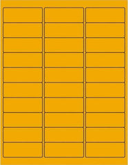 Tape Logic - 2-5/8" Long, Fluorescent Orange Paper Laser Label - For Laser Printers - Industrial Tool & Supply