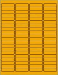 Tape Logic - 1-15/16" Long, Fluorescent Orange Paper Laser Label - For Laser Printers - Industrial Tool & Supply