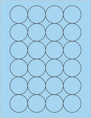 Tape Logic - 1.6" Wide x 1-21/32" Long, Pastel Blue Paper Laser Label - For Laser Printers - Industrial Tool & Supply