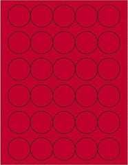 Tape Logic - 1-1/2" Long, Fluorescent Red Paper Laser Label - For Laser Printers - Industrial Tool & Supply