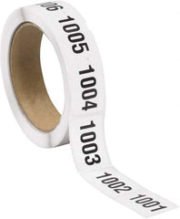 Tape Logic - 1-1/2" Long, Black/White Paper Inventory Labels - For Multi-Use - Industrial Tool & Supply