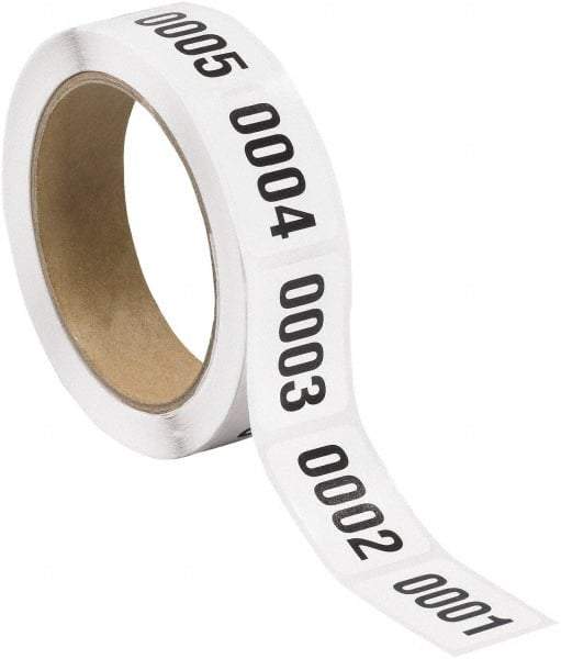 Tape Logic - 1-1/2" Long, Black/White Paper Inventory Labels - For Multi-Use - Industrial Tool & Supply