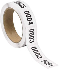 Tape Logic - 1-1/2" Long, Black/White Paper Inventory Labels - For Multi-Use - Industrial Tool & Supply