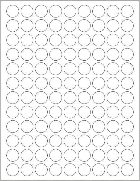 Tape Logic - 3/4" Long, White Paper Laser Label - For Laser Printers - Industrial Tool & Supply