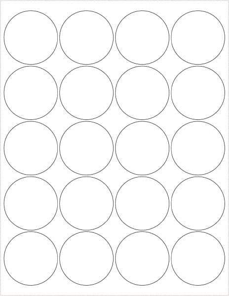 Tape Logic - 2" Long, Gloss White Paper Laser Label - For Laser Printers - Industrial Tool & Supply