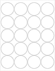 Tape Logic - 2" Long, White Paper Laser Label - For Laser Printers - Industrial Tool & Supply