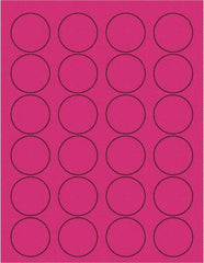 Tape Logic - 1-5/8" Long, Fluorescent Pink Paper Laser Label - For Laser Printers - Industrial Tool & Supply