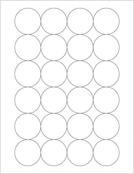 Tape Logic - 1.6" Wide x 1-21/32" Long, White Paper Laser Label - For Laser Printers - Industrial Tool & Supply