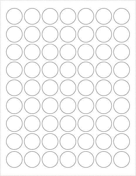 Tape Logic - 1" Long, White Paper Laser Label - For Laser Printers - Industrial Tool & Supply