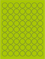 Tape Logic - 1" Long, Fluorescent Green Paper Laser Label - For Laser Printers - Industrial Tool & Supply