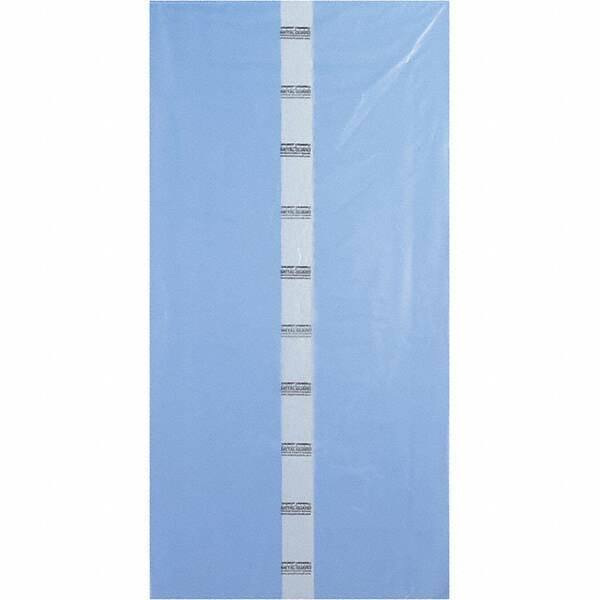 Made in USA - 40 x 80", 4 mil Gusseted Polybags - Blue - Industrial Tool & Supply