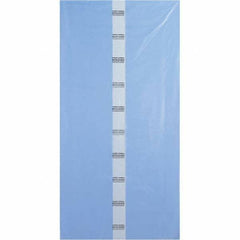 Made in USA - 40 x 80", 4 mil Gusseted Polybags - Blue - Industrial Tool & Supply