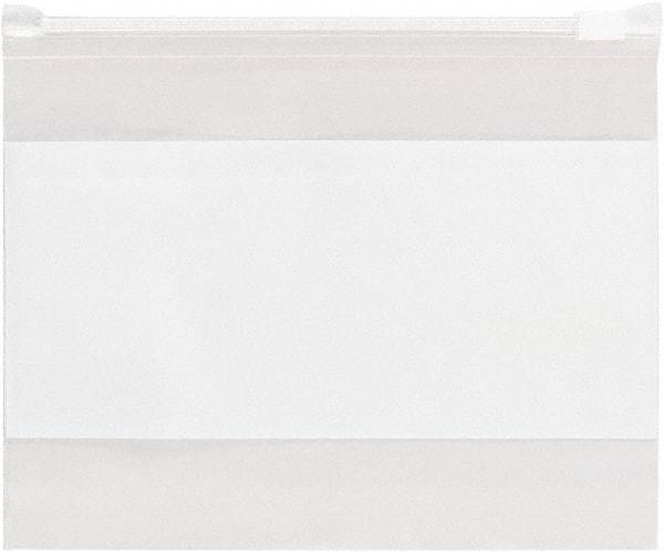 Value Collection - 4 x 6", 3 mil Slide-Seal Reclosable White Block Polybags - Clear - Industrial Tool & Supply