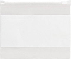 Value Collection - 6 x 9", 3 mil Slide-Seal Reclosable White Block Polybags - Clear - Industrial Tool & Supply