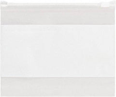 Value Collection - 16 x 12", 3 mil Slide-Seal Reclosable White Block Polybags - Clear - Industrial Tool & Supply