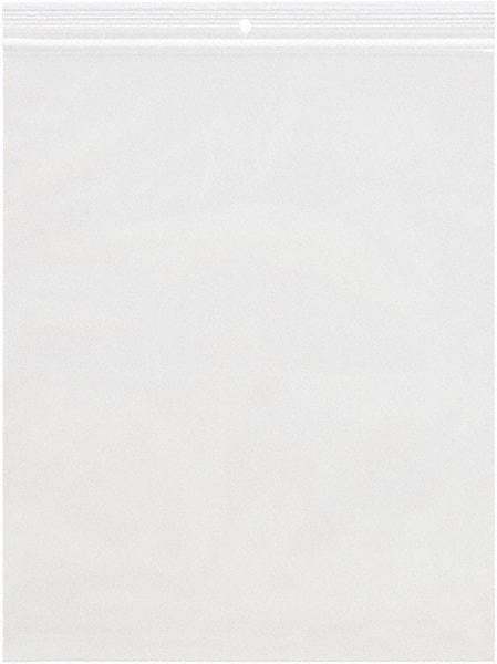 Value Collection - 5 x 10", 2 mil Reclosable Polybags with Hang Hole - Clear - Industrial Tool & Supply