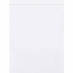 Value Collection - 8 x 10", 2 mil Reclosable Polybags - White - Industrial Tool & Supply