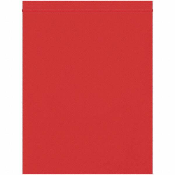 Value Collection - 8 x 10", 2 mil Reclosable Polybags - Red - Industrial Tool & Supply