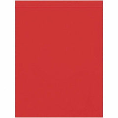 Value Collection - 8 x 10", 2 mil Reclosable Polybags - Red - Industrial Tool & Supply