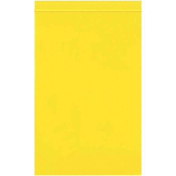 Value Collection - 6 x 9", 2 mil Reclosable Polybags - Yellow - Industrial Tool & Supply