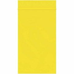 Value Collection - 3 x 5", 2 mil Reclosable Polybags - Yellow - Industrial Tool & Supply
